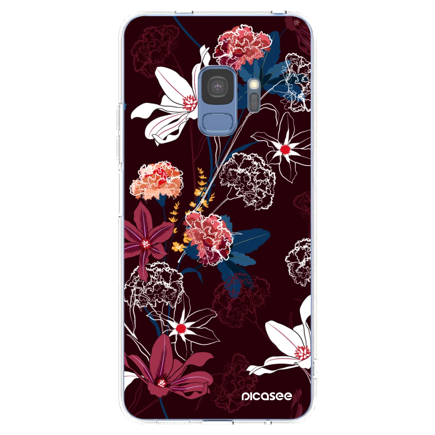 Picasee silikonowe przeźroczyste etui na Samsung Galaxy S9 G960F - Dark Meadow