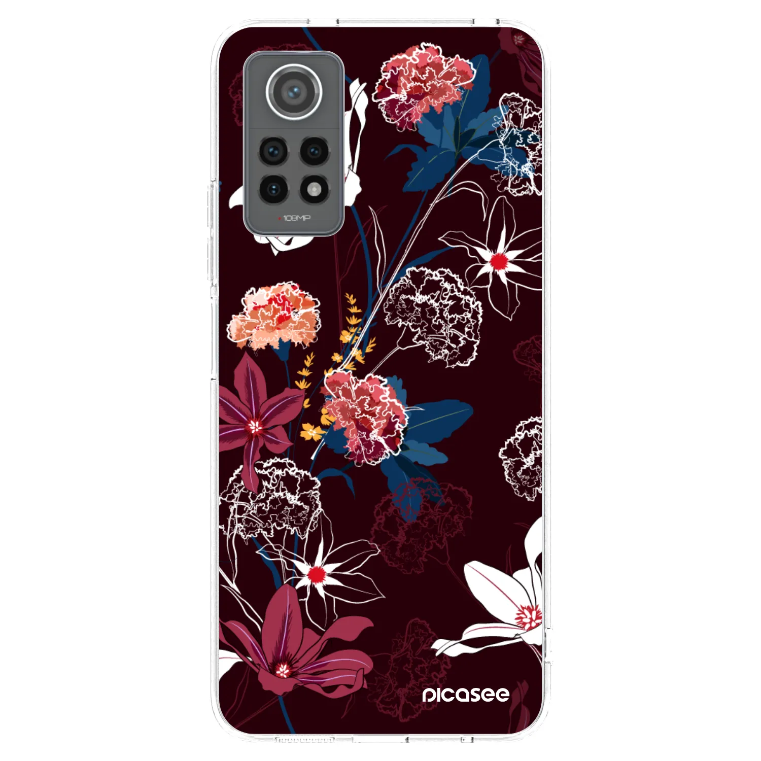 Picasee silikonowe przeźroczyste etui na Xiaomi Redmi Note 12 Pro 4G - Dark Meadow