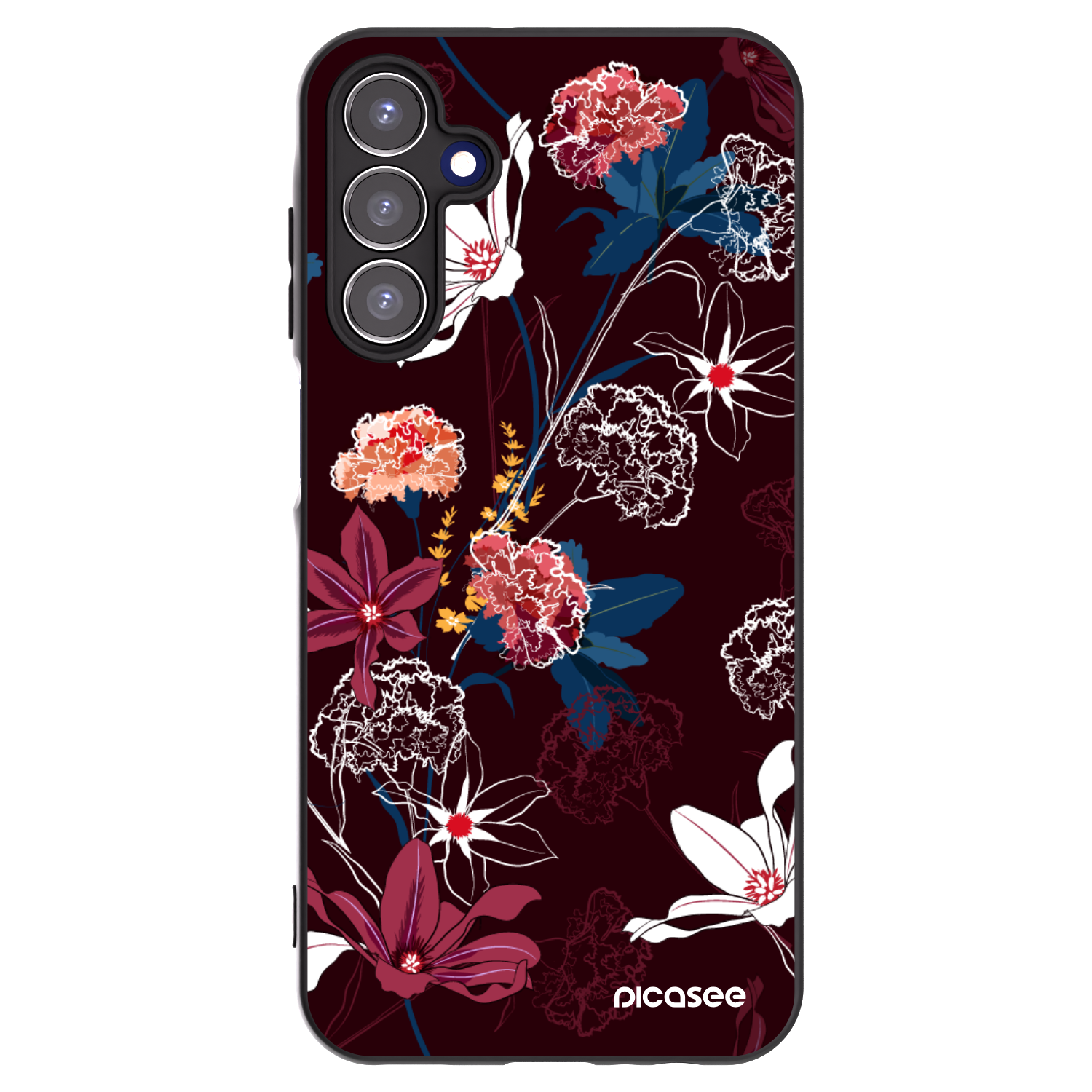 Picasee silikonowe czarne etui na Samsung Galaxy A15 A155F 4G - Dark Meadow