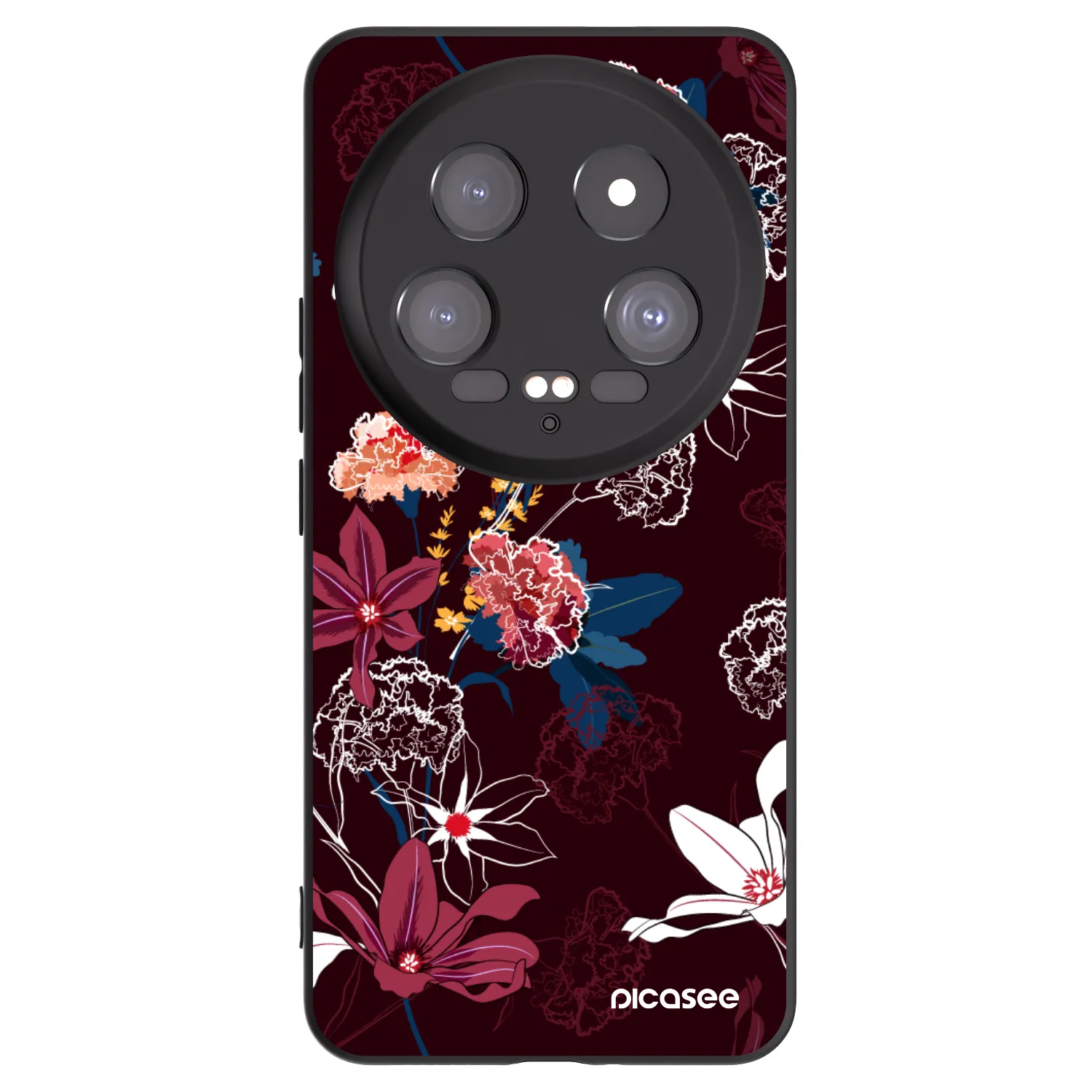 Picasee silikonowe czarne etui na Xiaomi 14 Ultra - Dark Meadow