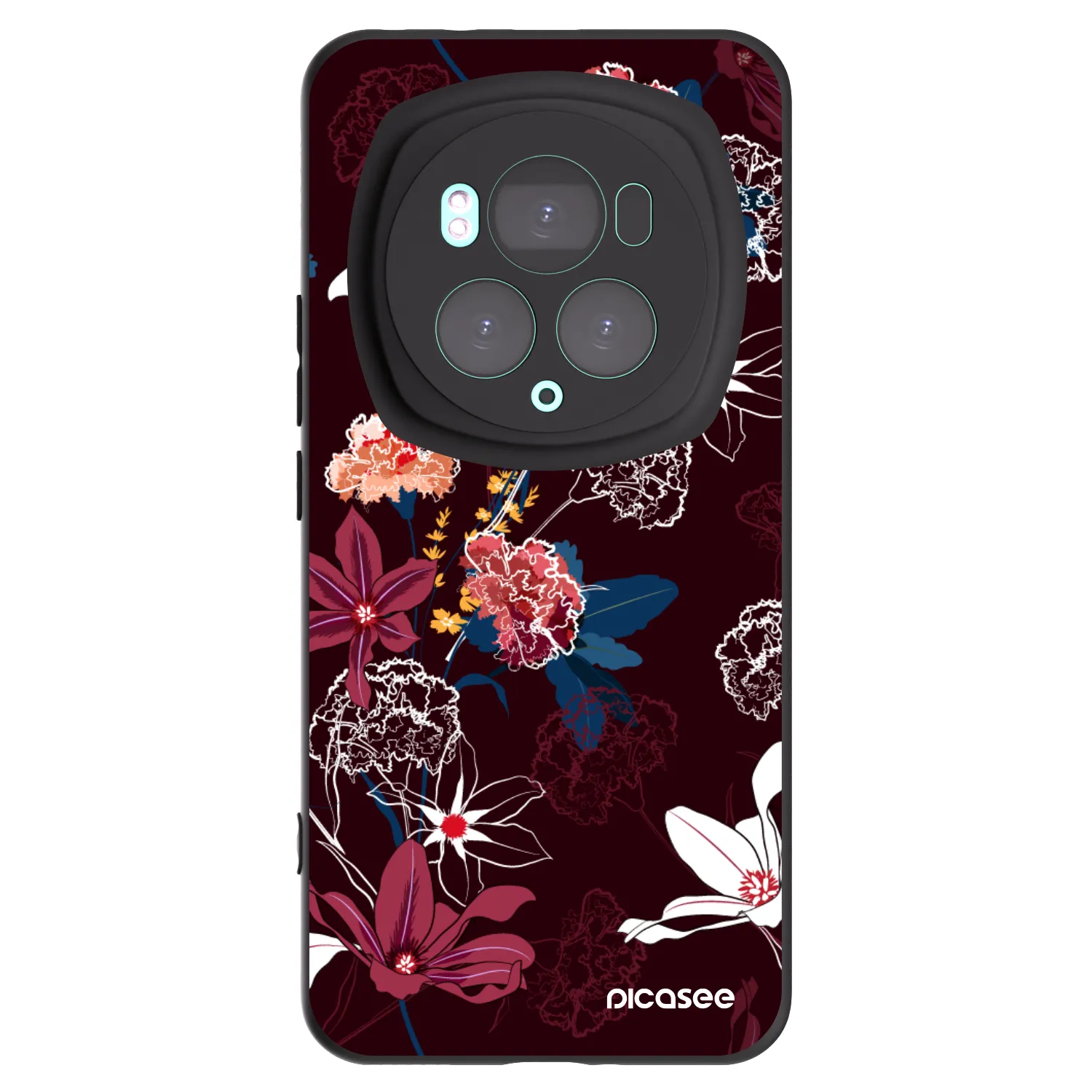 Picasee silikonowe czarne etui na Honor Magic6 Pro - Dark Meadow