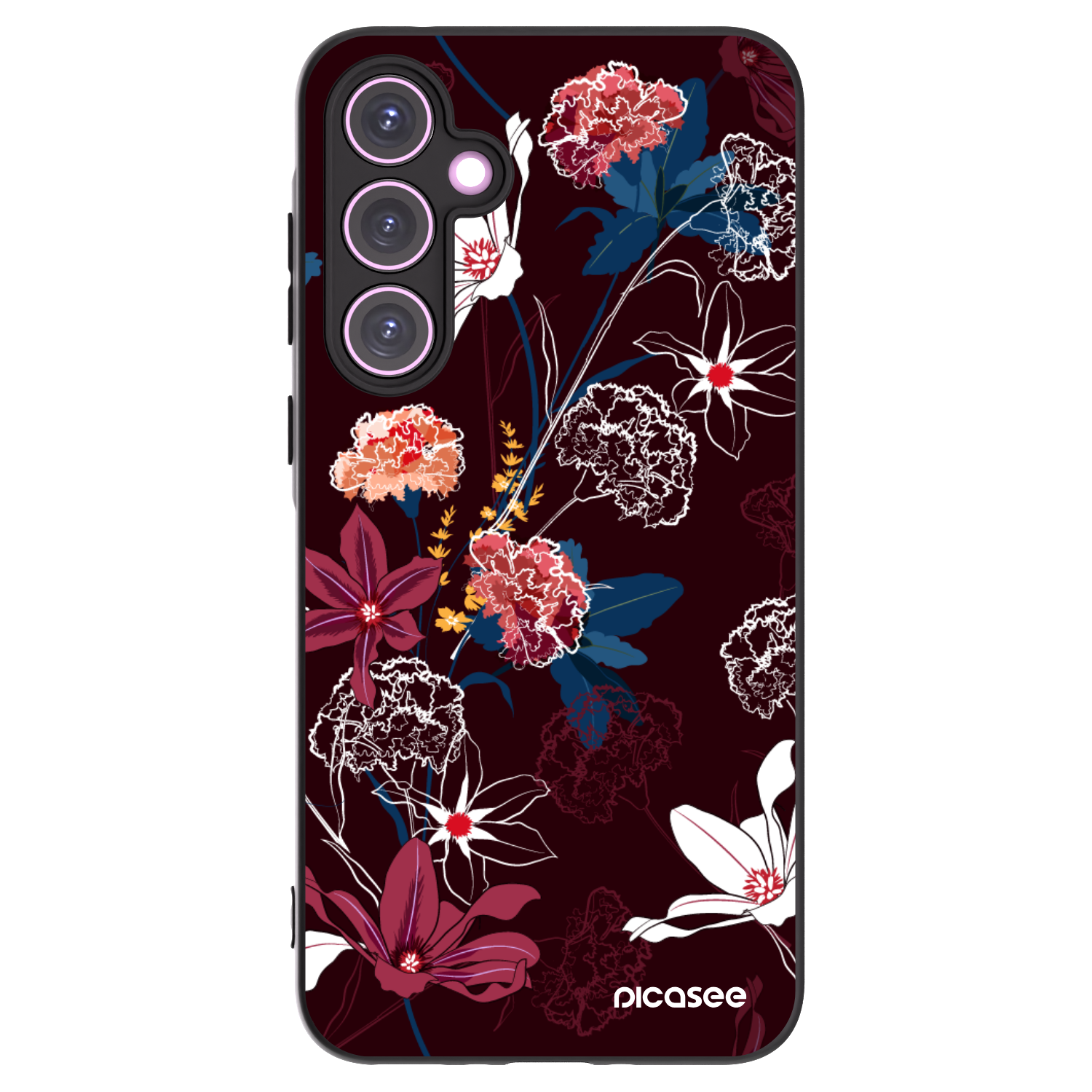 Picasee silikonowe czarne etui na Samsung Galaxy A35 5G A356B - Dark Meadow