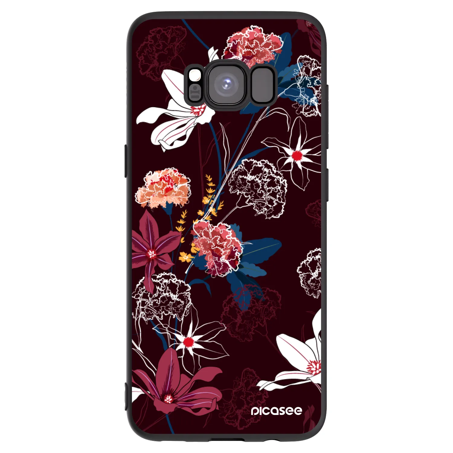 Picasee silikonowe czarne etui na Samsung Galaxy S8 G950F - Dark Meadow