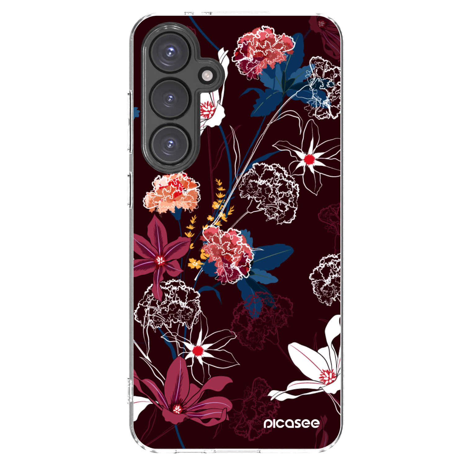 Picasee silikonowe przeźroczyste etui na Samsung Galaxy S24 FE S721B - Dark Meadow