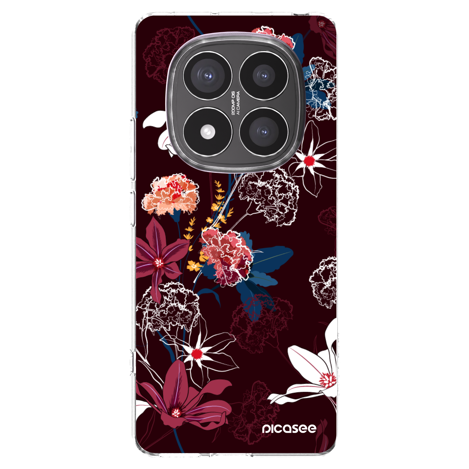 Picasee silikonowe przeźroczyste etui na Xiaomi Redmi Note 14 Pro+ 5G - Dark Meadow