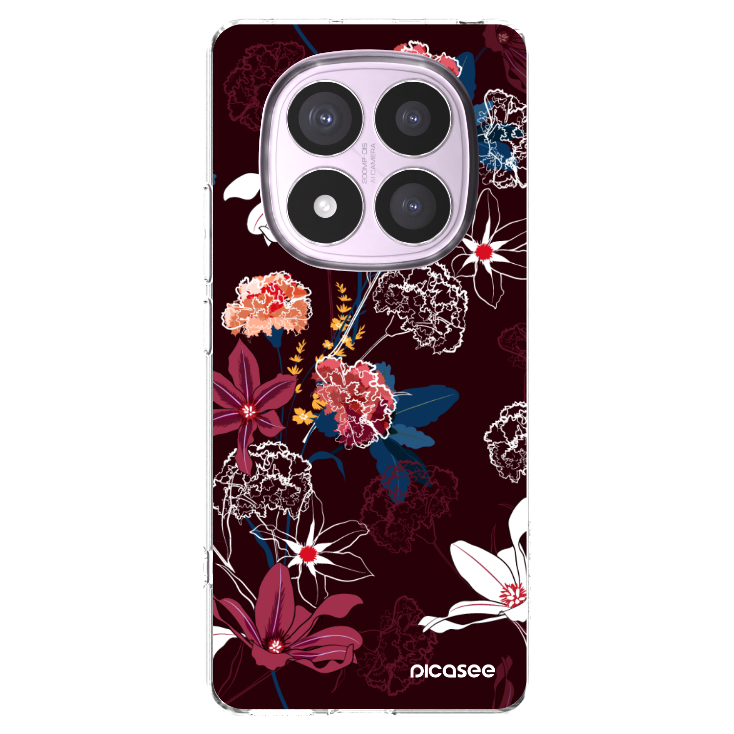 Picasee silikonowe przeźroczyste etui na Xiaomi Redmi Note 14 Pro 5G - Dark Meadow