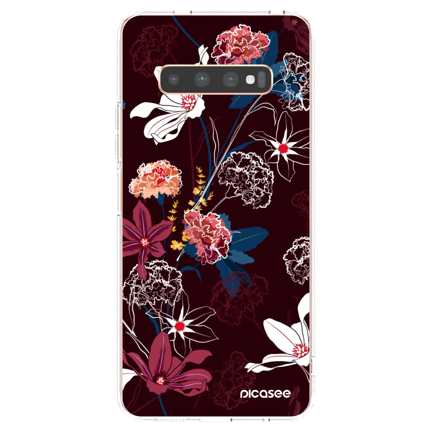 Picasee silikonowe przeźroczyste etui na Samsung Galaxy S10 Plus G975 - Dark Meadow