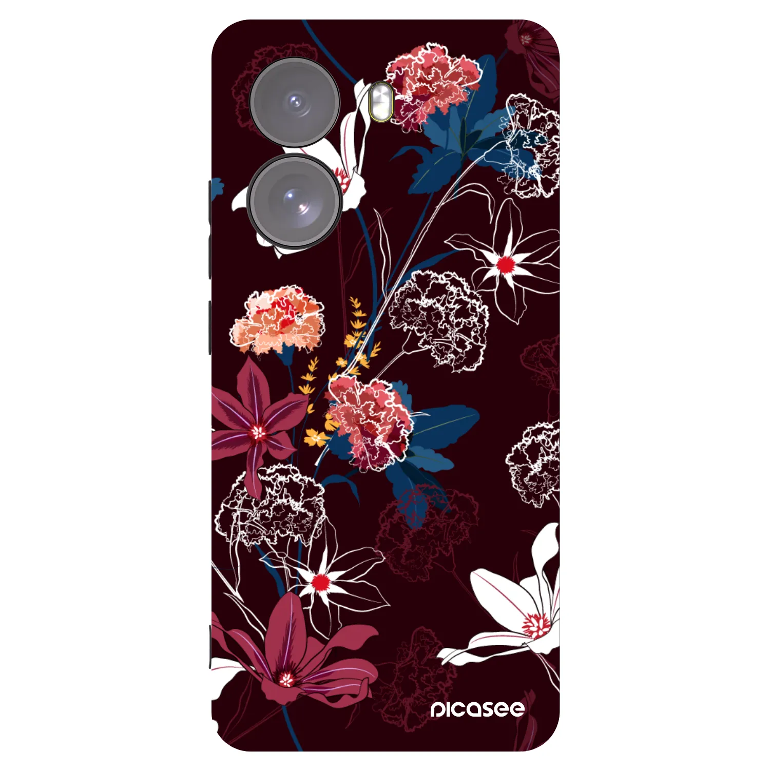 Picasee silikonowe czarne etui na Xiaomi Poco X7 - Dark Meadow