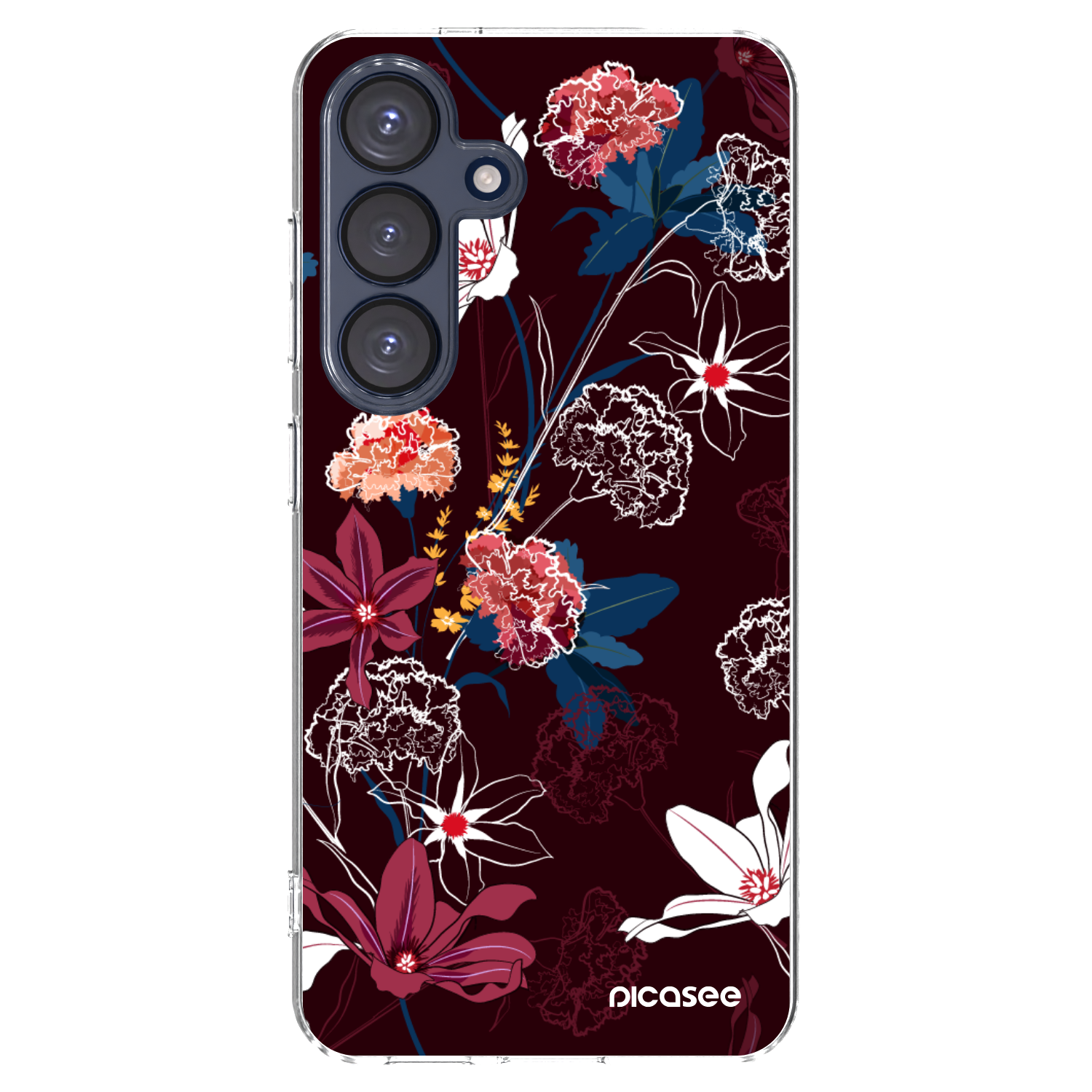 Picasee silikonowe przeźroczyste etui na Samsung Galaxy S25 5G - Dark Meadow