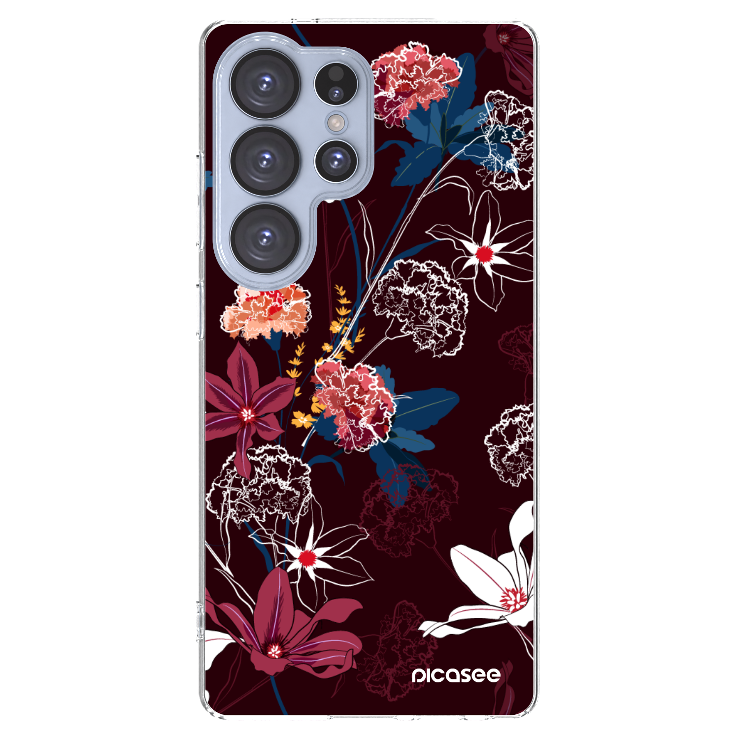 Picasee silikonowe przeźroczyste etui na Samsung Galaxy S25 Ultra 5G - Dark Meadow
