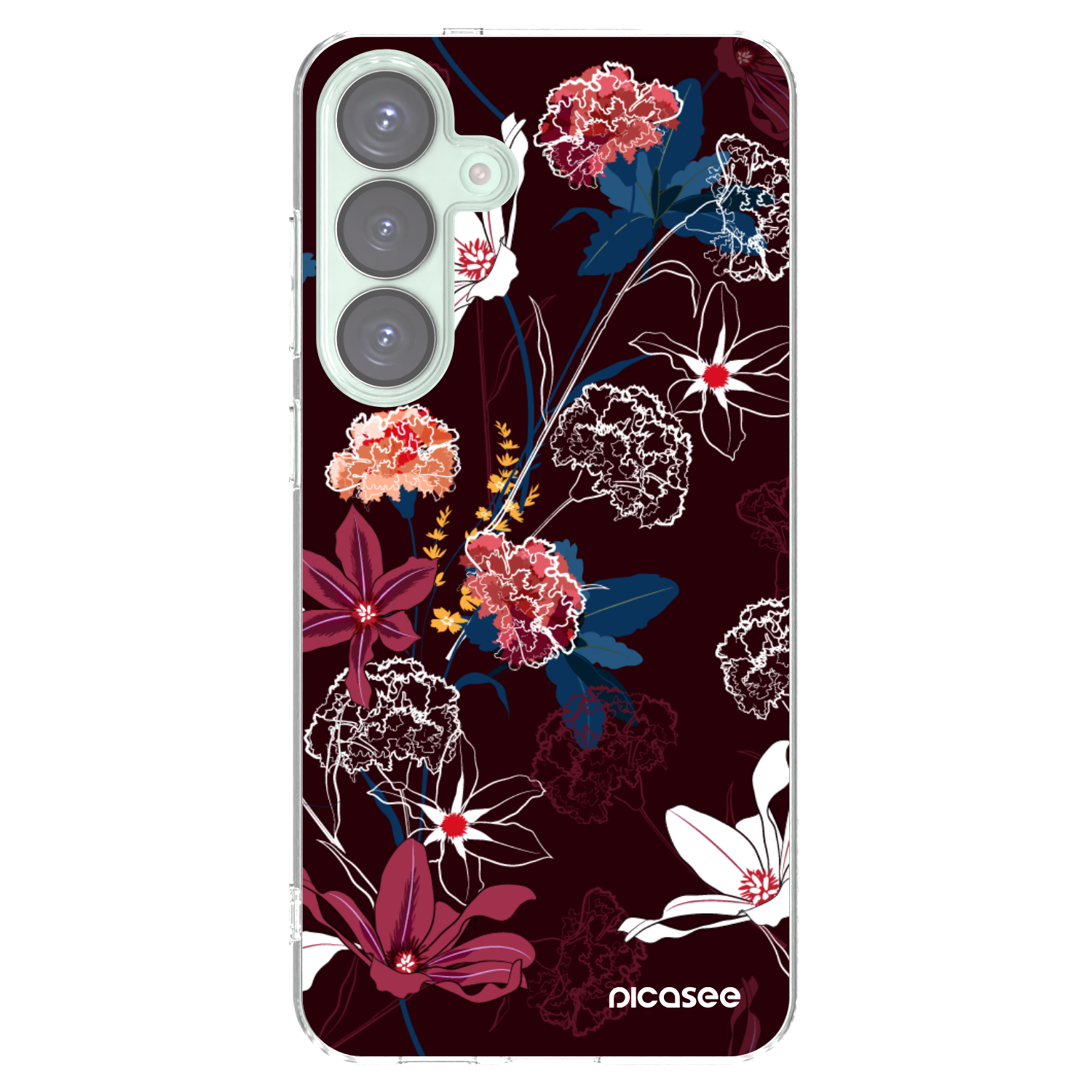 Picasee silikonowe przeźroczyste etui na Samsung Galaxy S25+ 5G - Dark Meadow
