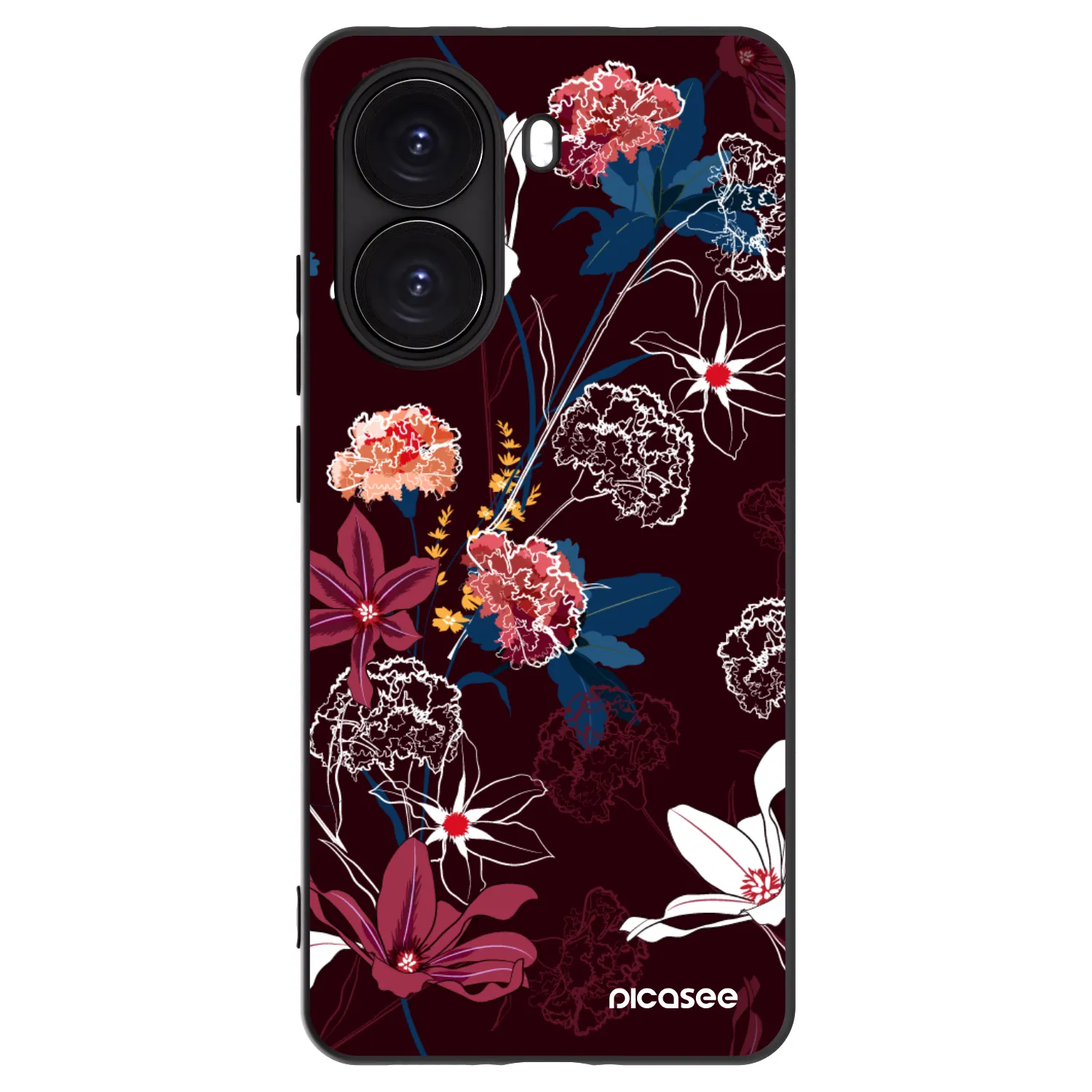 Picasee silikonowe czarne etui na Xiaomi Poco X7 Pro 5G - Dark Meadow