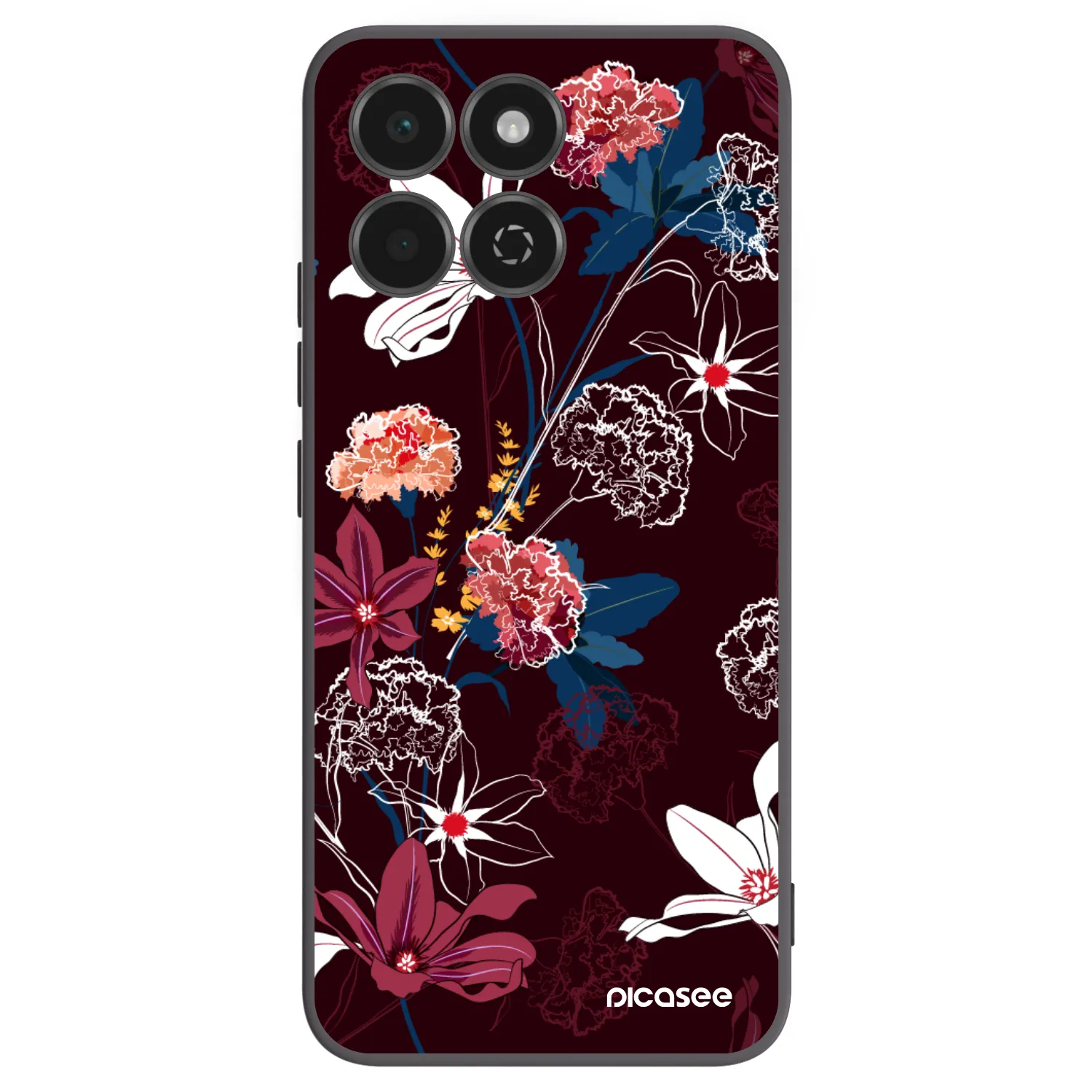 Picasee silikonowe czarne etui na Honor 200 Smart 5G - Dark Meadow