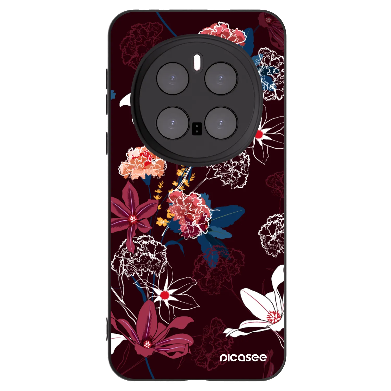 Picasee silikonowe czarne etui na Honor Magic7 Pro 5G - Dark Meadow