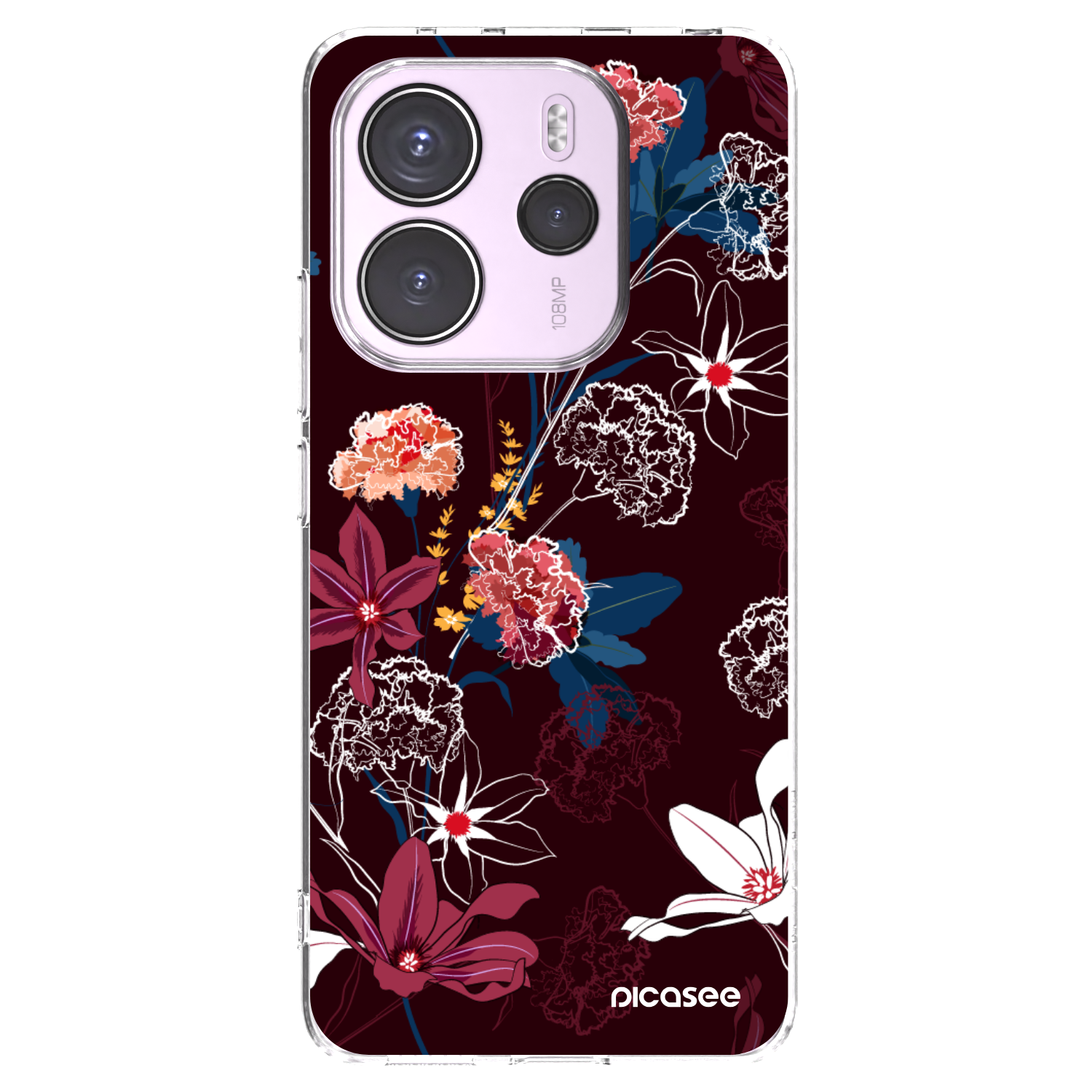 Picasee silikonowe przeźroczyste etui na Xiaomi Redmi Note 14 4G - Dark Meadow