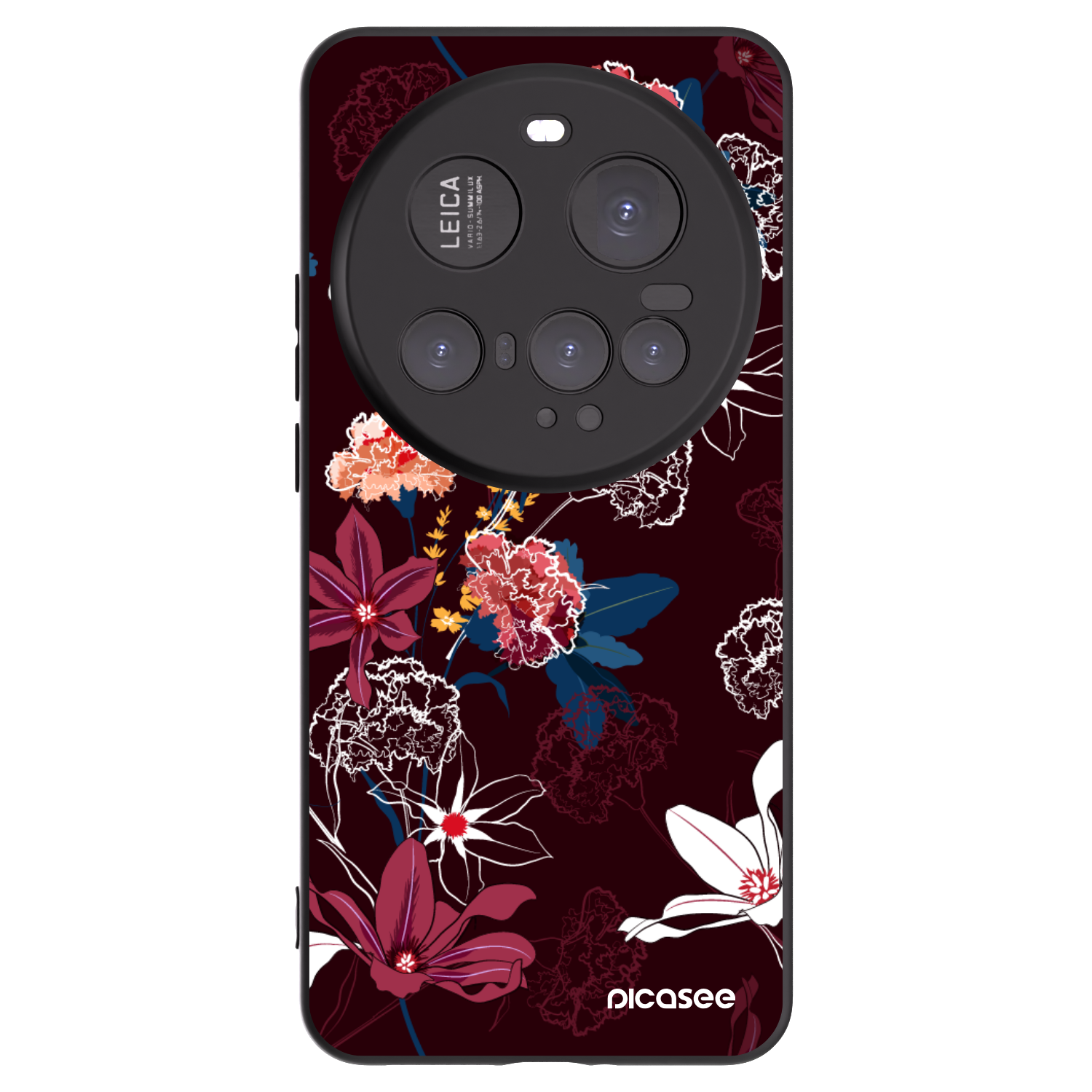 Picasee silikonowe czarne etui na Xiaomi 15 Ultra - Dark Meadow
