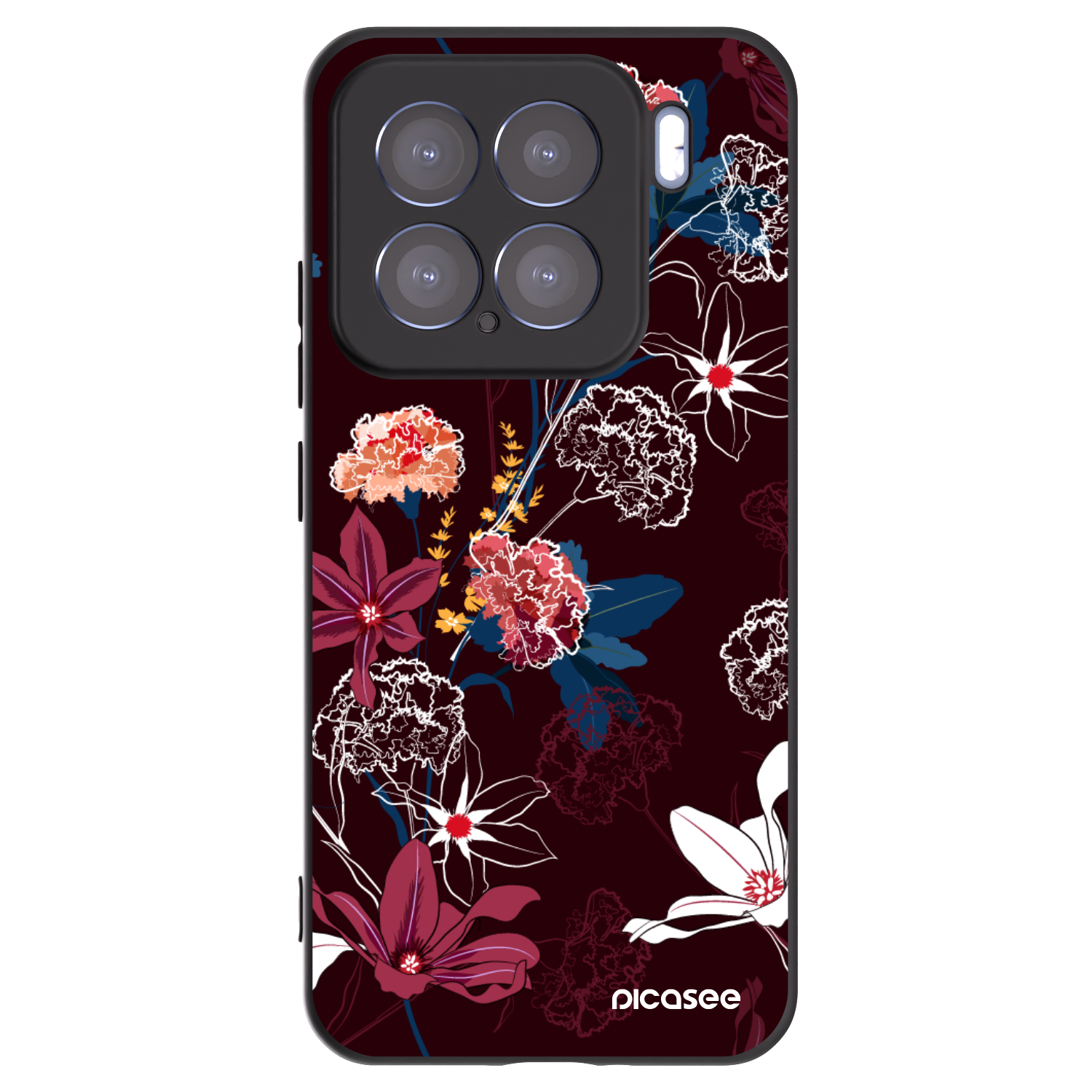 Picasee silikonowe czarne etui na Xiaomi 15 - Dark Meadow