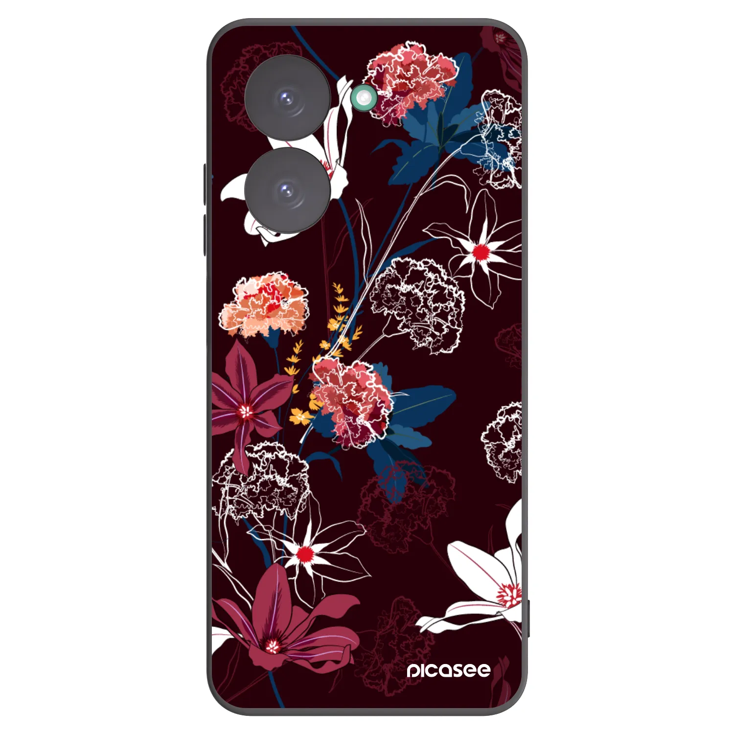 Picasee silikonowe czarne etui na Xiaomi Redmi A5 - Dark Meadow