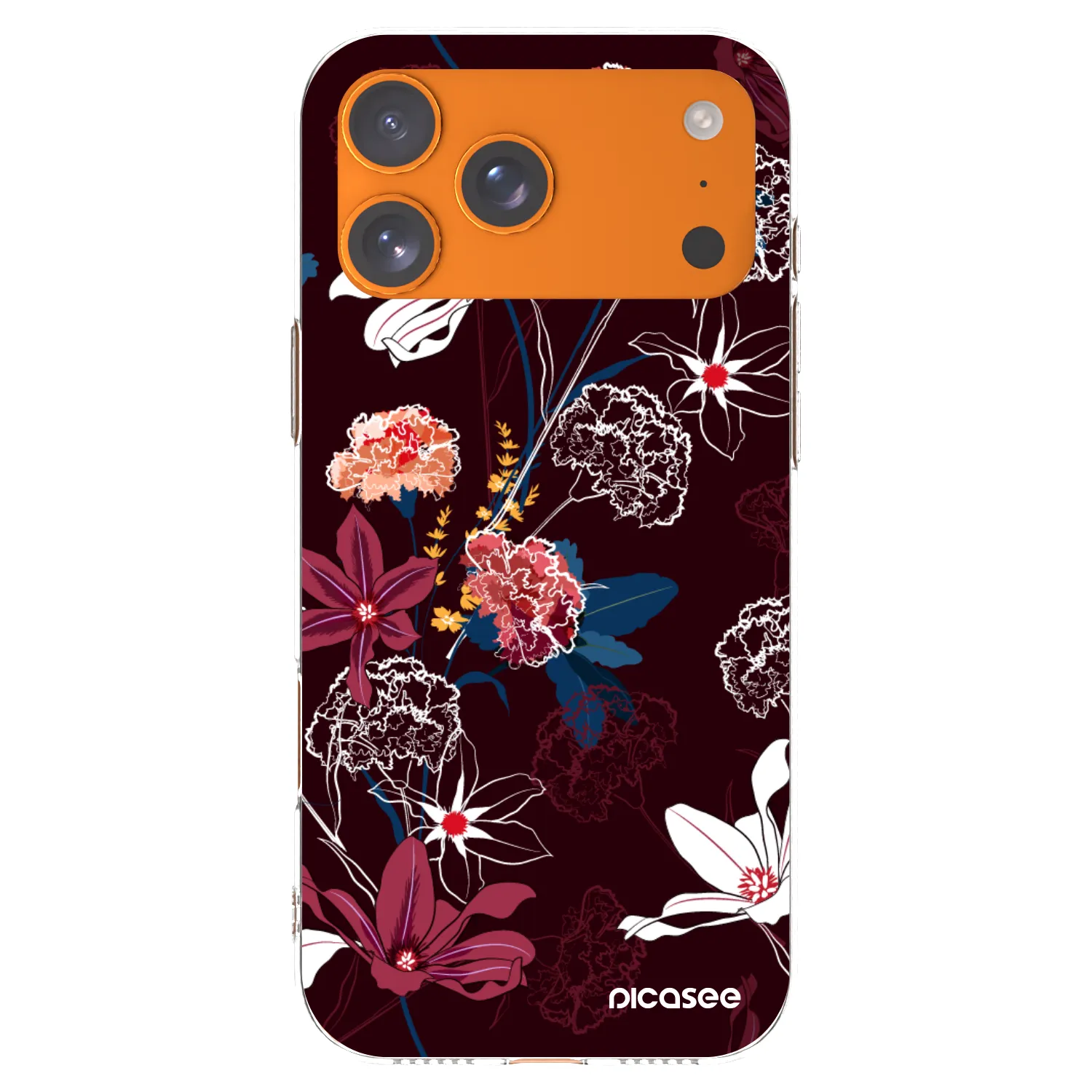 Picasee silikonowe przeźroczyste etui na Apple iPhone 17 Pro Max - Dark Meadow