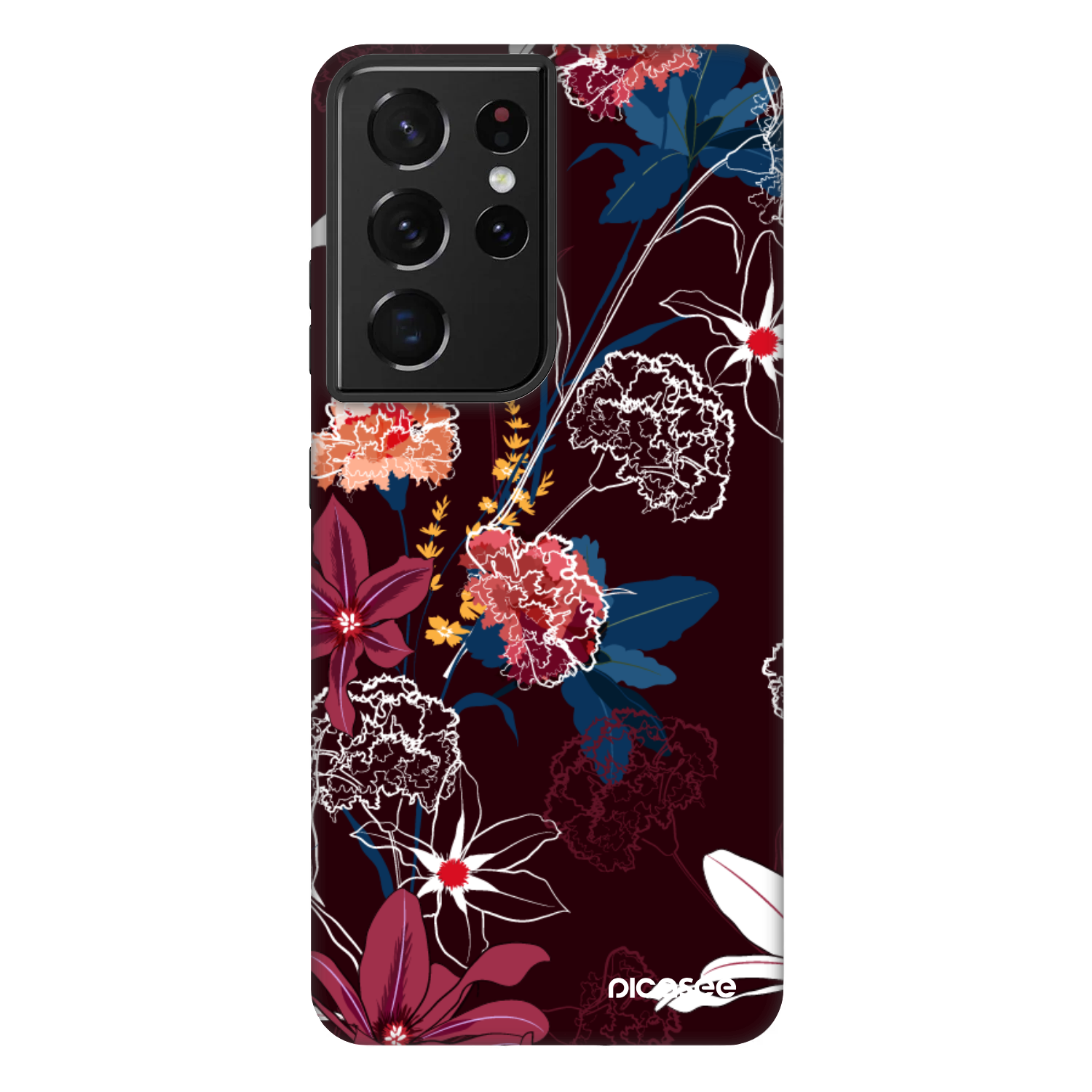 Picasee Fashion Case na Samsung Galaxy S21 Ultra 5G G998B - Dark Meadow