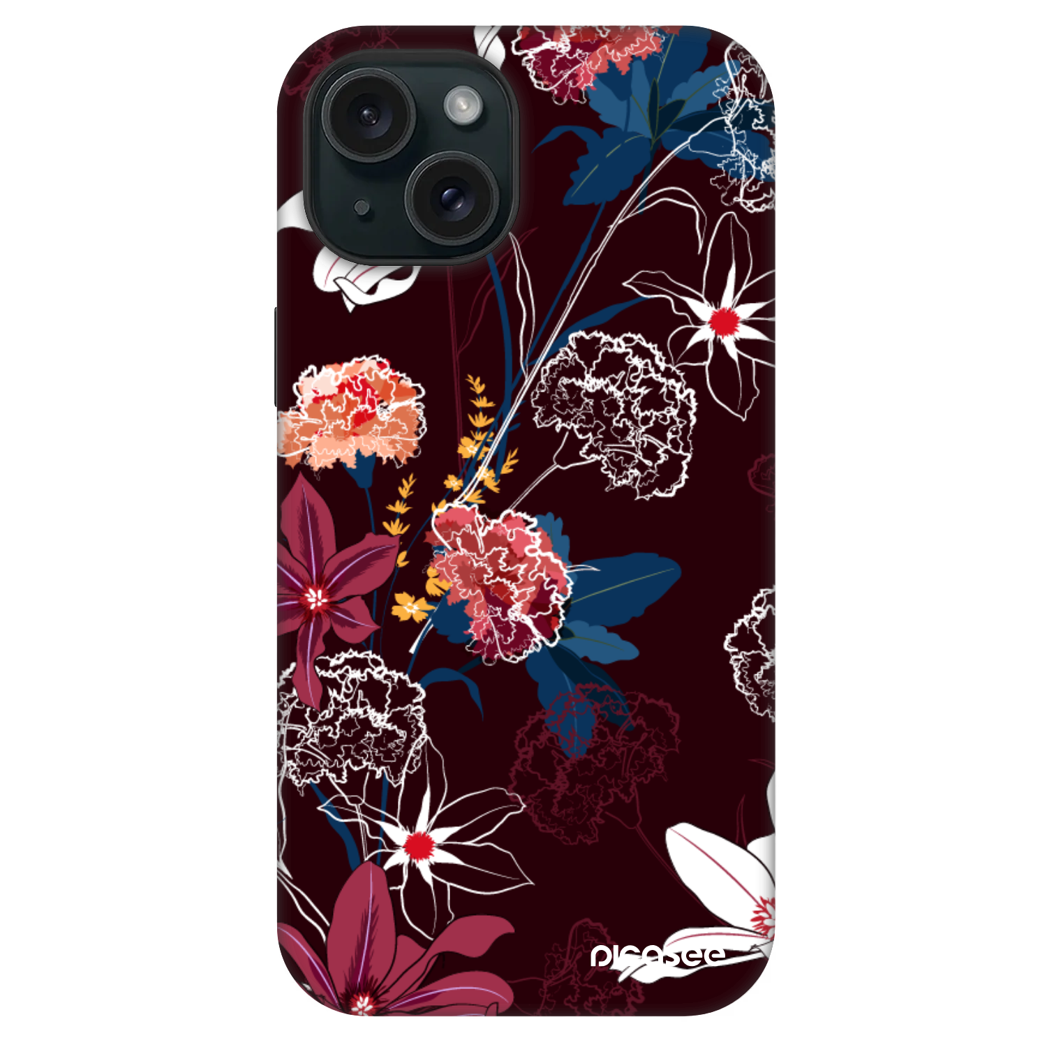 Picasee Fashion Case MagSafe na Apple iPhone 15 - Dark Meadow