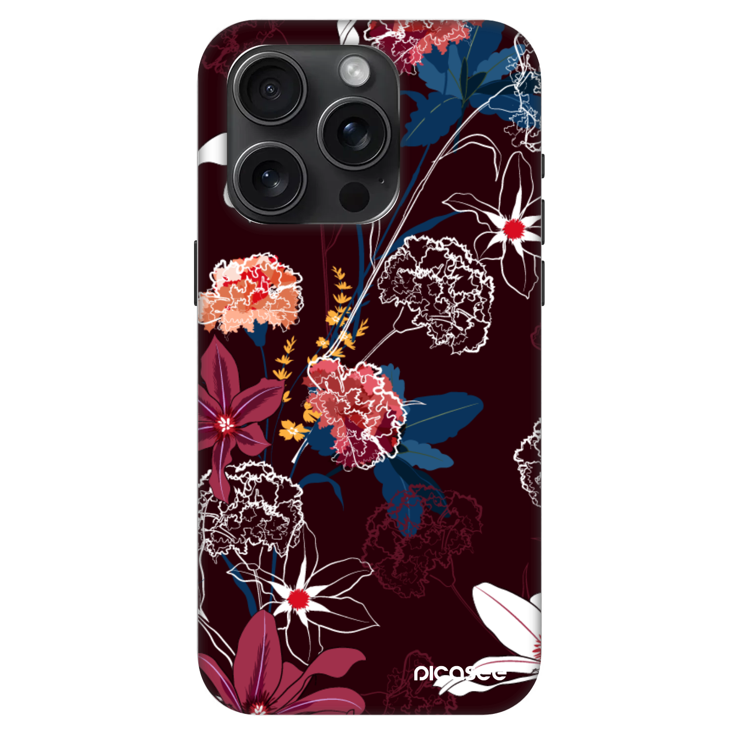 Picasee Fashion Case MagSafe na Apple iPhone 15 Pro - Dark Meadow