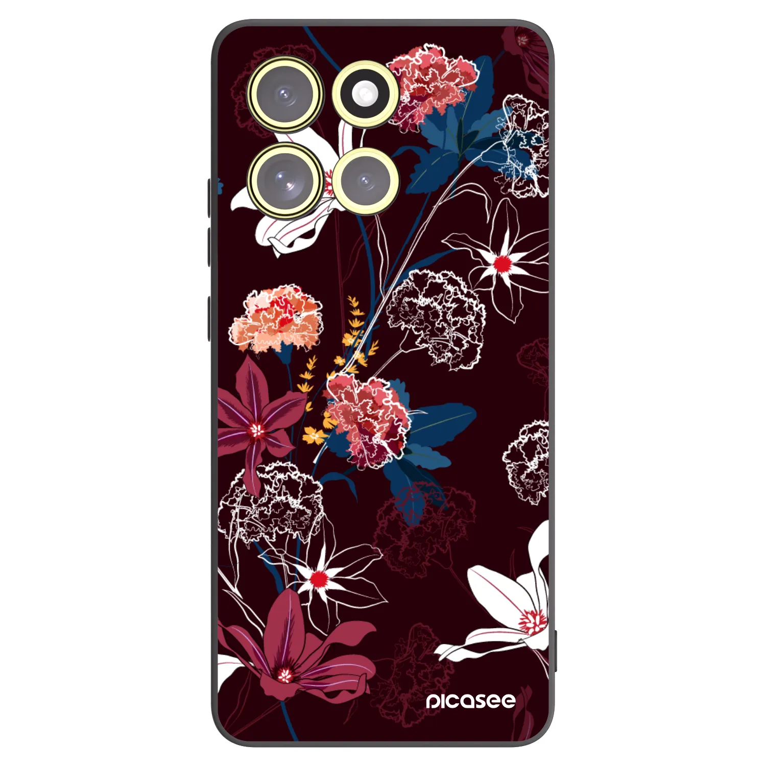 Picasee silikonowe czarne etui na Motorola Moto G86 5G - Dark Meadow