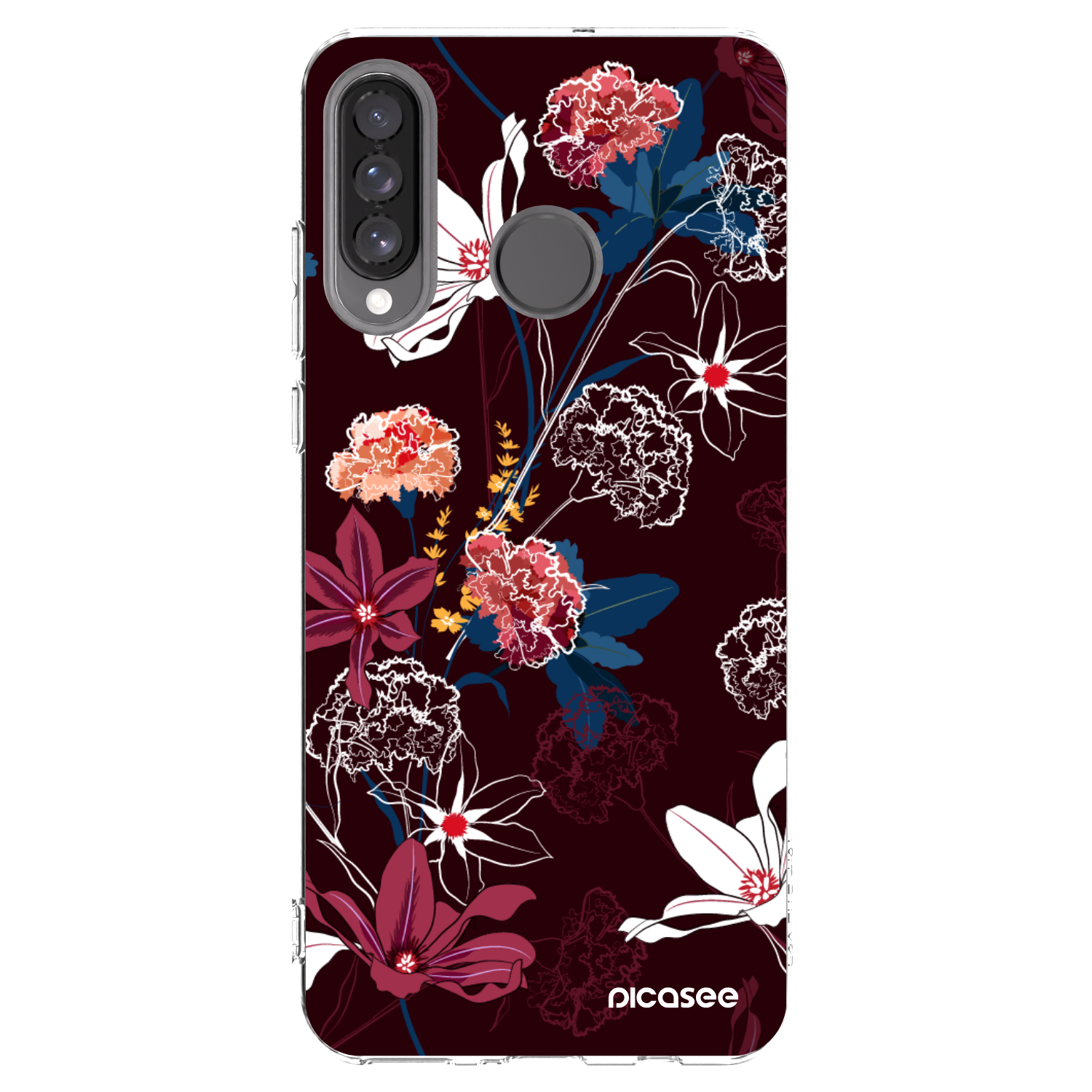 Picasee silikonowe przeźroczyste etui na Huawei P30 Lite - Dark Meadow