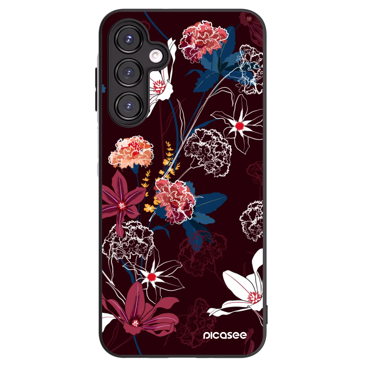 Picasee silikonowe czarne etui na Samsung Galaxy A16 4G - Dark Meadow