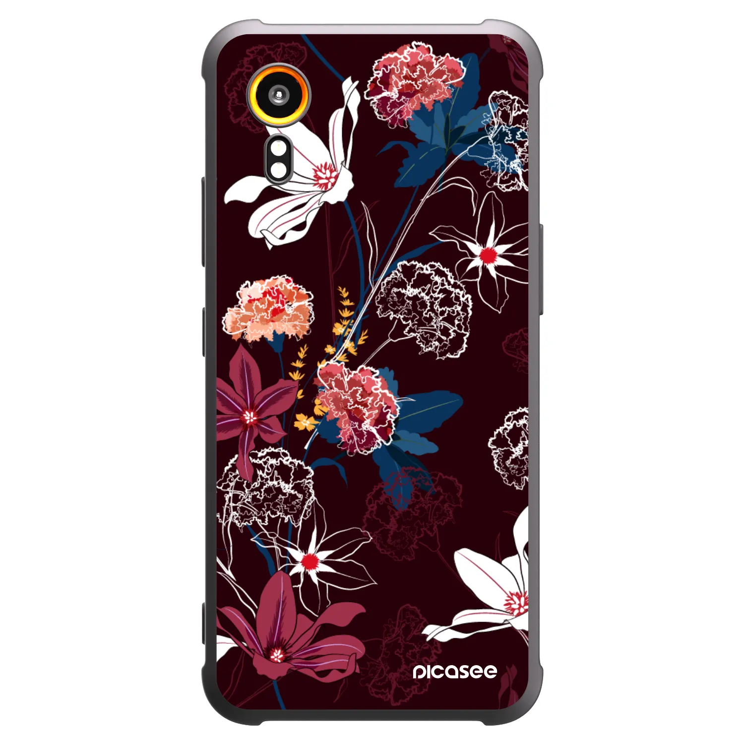 Picasee silikonowe czarne etui na Samsung Galaxy Xcover 7 - Dark Meadow