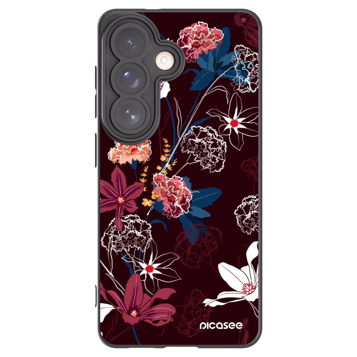 Picasee silikonowe czarne etui na Samsung Galaxy S26 - Dark Meadow