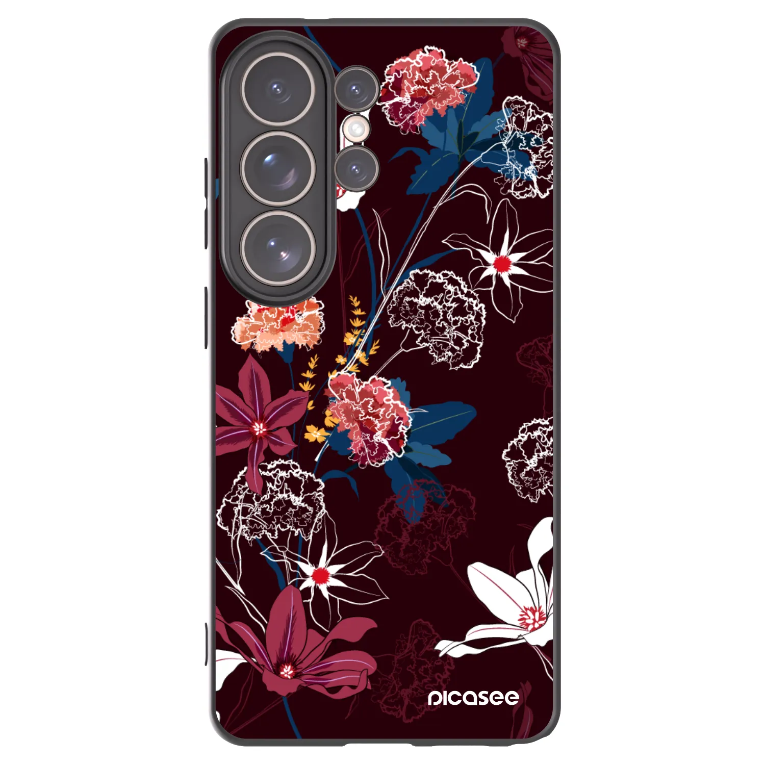Picasee silikonowe czarne etui na Samsung Galaxy S26 Ultra - Dark Meadow