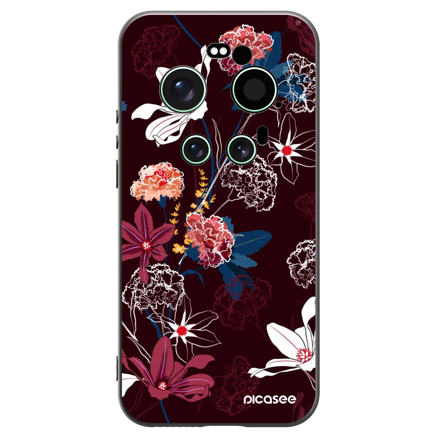 Picasee silikonowe czarne etui na Xiaomi 17 Ultra - Dark Meadow