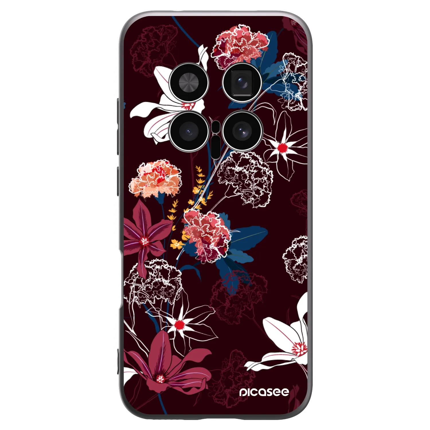 Picasee silikonowe czarne etui na Honor Magic8 Pro 5G - Dark Meadow