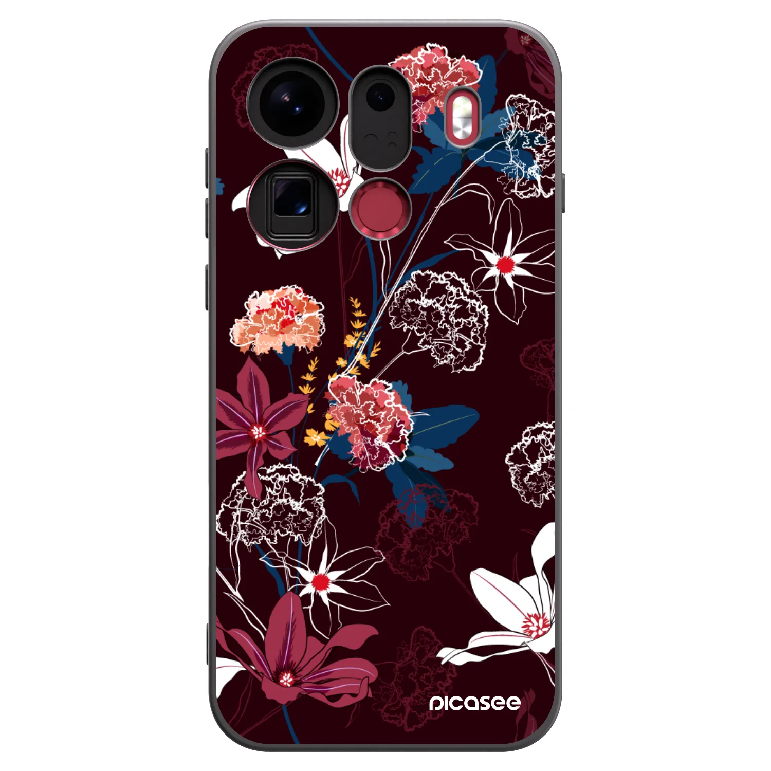 Picasee silikonowe czarne etui na OPPO Find X9 Pro - Dark Meadow