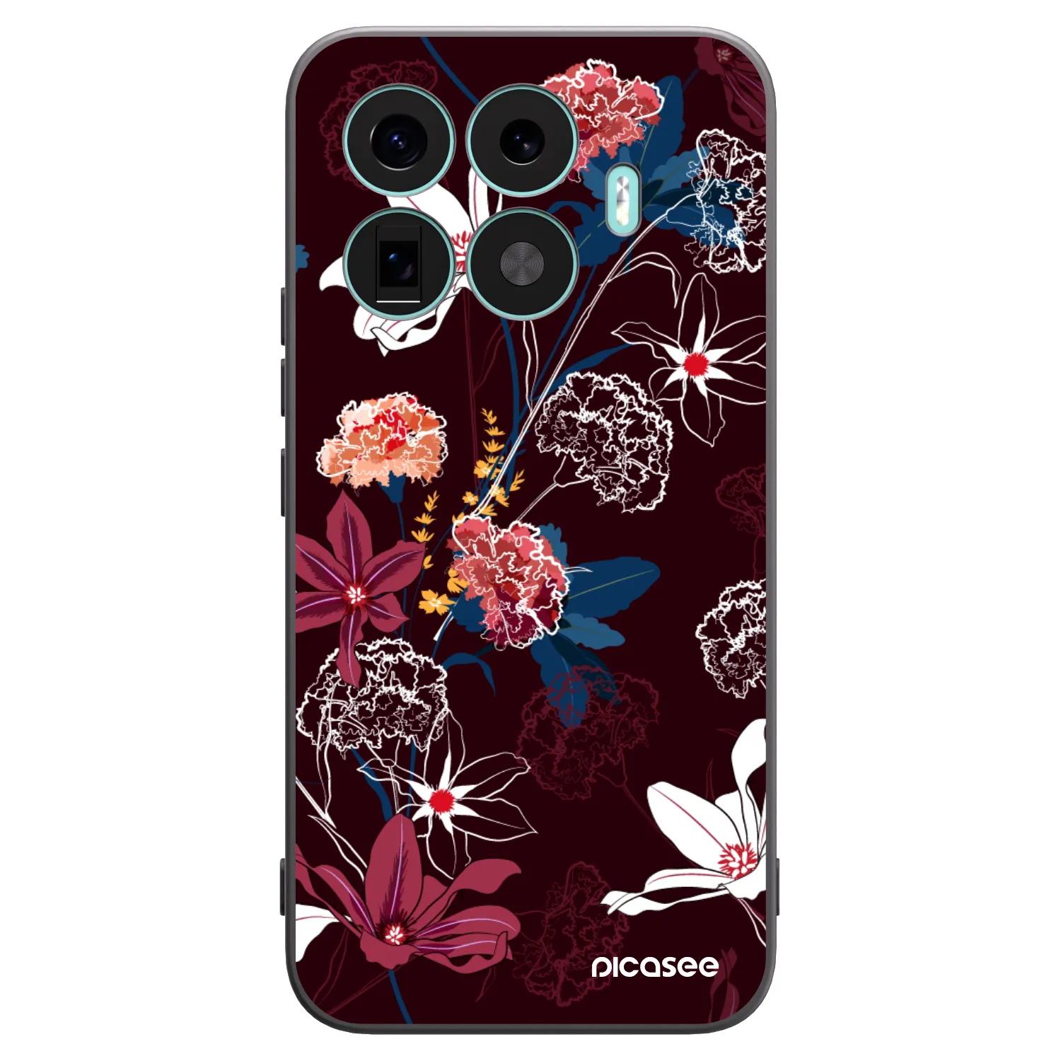 Picasee silikonowe czarne etui na Xiaomi 17T Pro - Dark Meadow