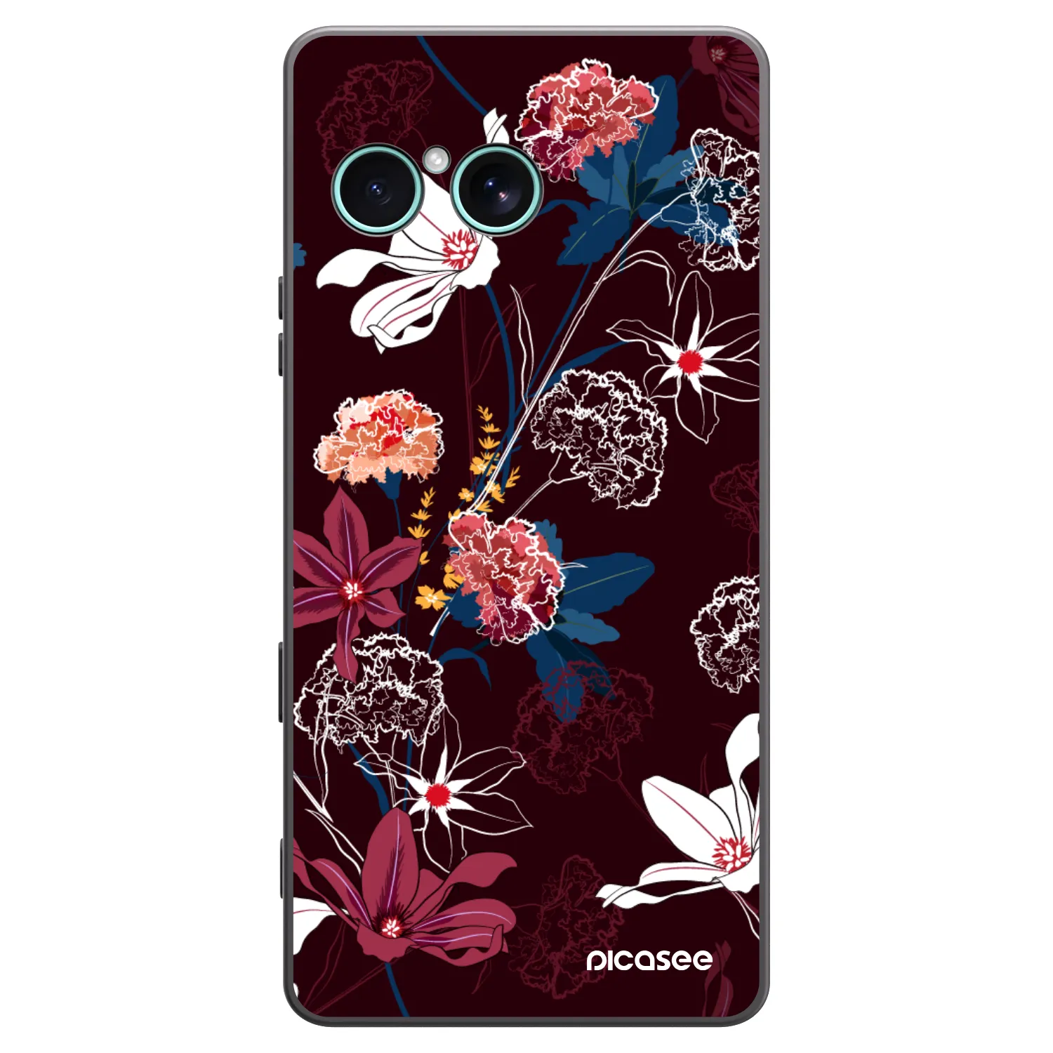 Picasee silikonowe czarne etui na Sony Xperia 10 VII - Dark Meadow