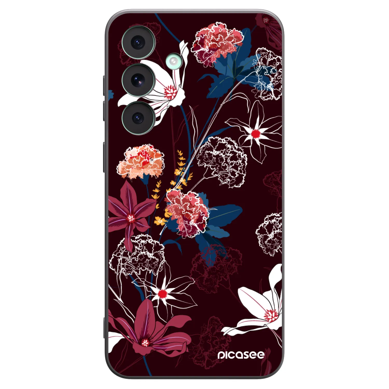 Picasee silikonowe czarne etui na Samsung Galaxy S26 FE - Dark Meadow
