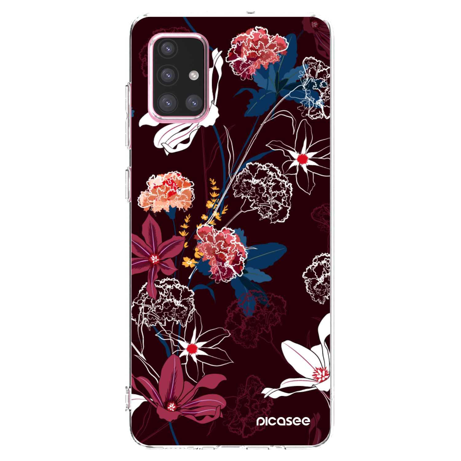 Picasee silikonowe przeźroczyste etui na Samsung Galaxy A71 A715F - Dark Meadow