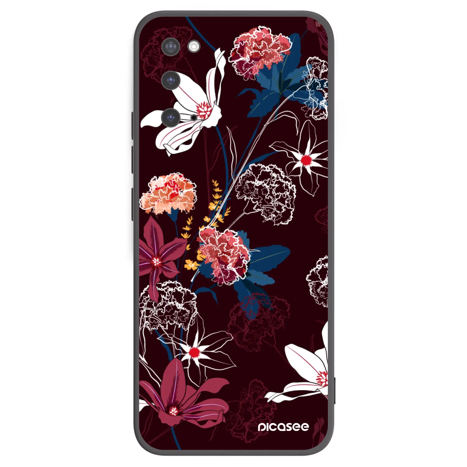 Picasee silikonowe czarne etui na Samsung Galaxy S20 G980F - Dark Meadow