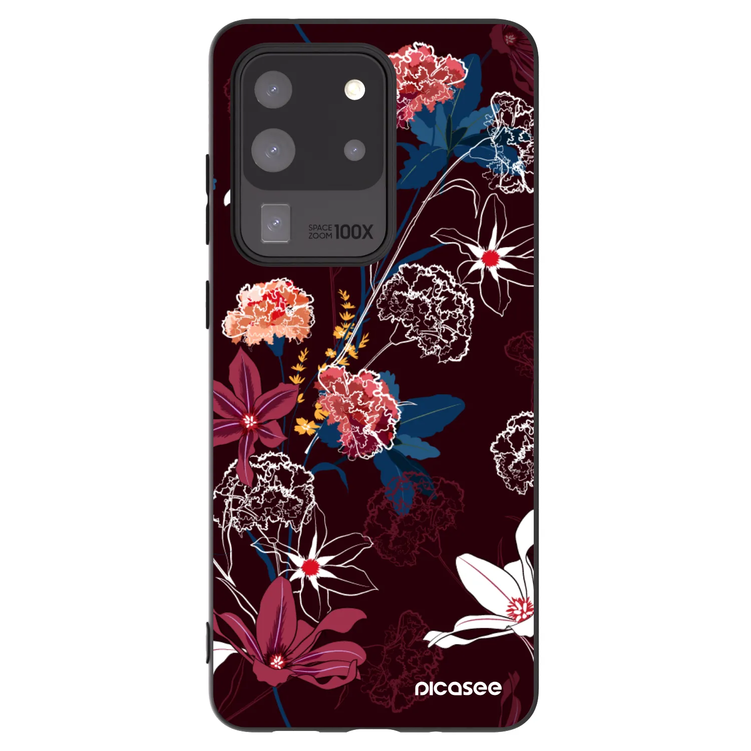 Picasee silikonowe czarne etui na Samsung Galaxy S20 Ultra 5G G988F - Dark Meadow