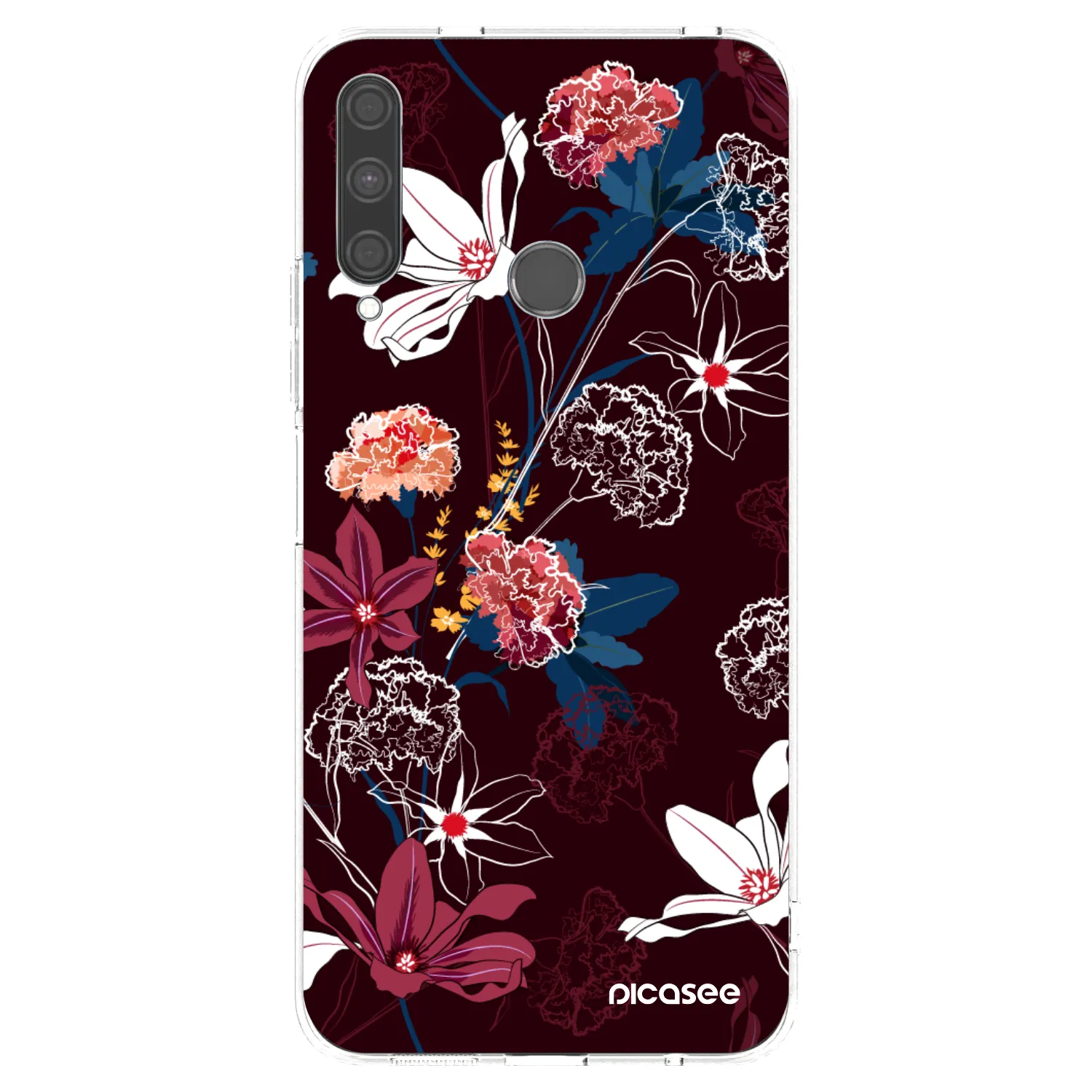 Picasee silikonowe przeźroczyste etui na Huawei P40 Lite E - Dark Meadow