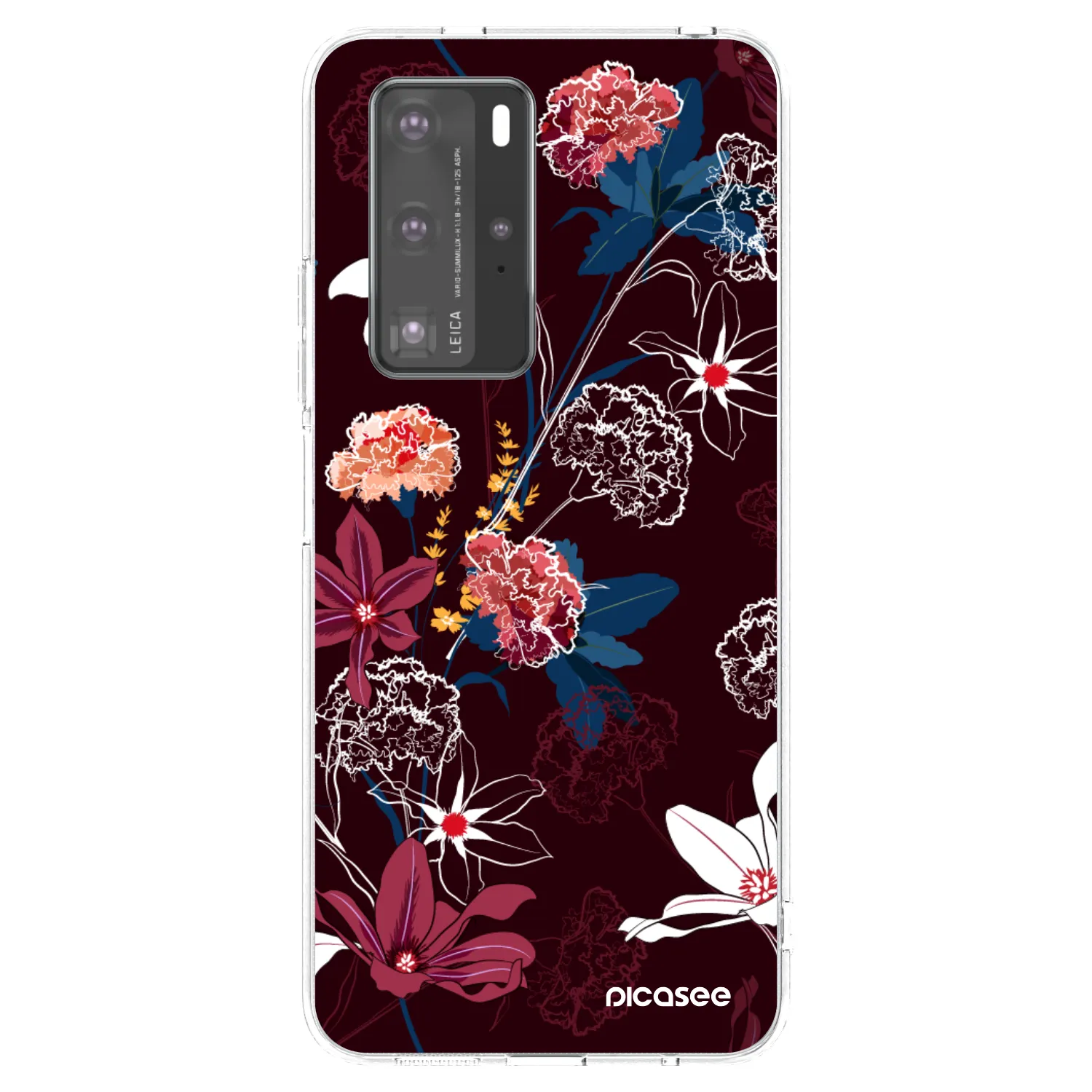 Picasee silikonowe przeźroczyste etui na Huawei P40 Pro - Dark Meadow