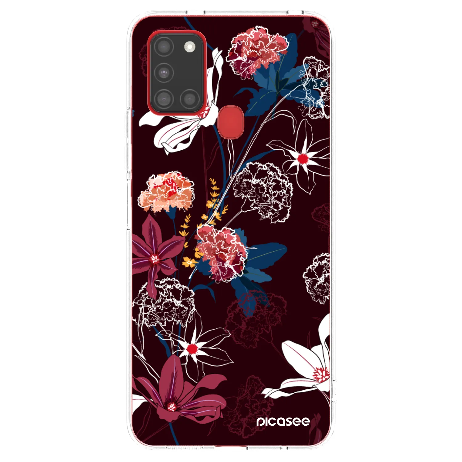 Picasee silikonowe przeźroczyste etui na Samsung Galaxy A21s - Dark Meadow