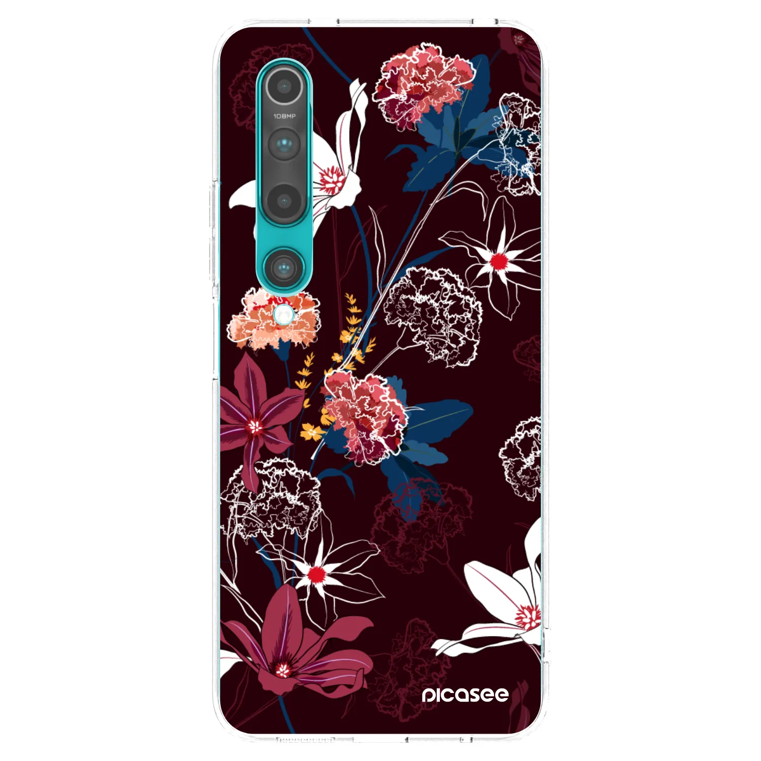 Picasee silikonowe przeźroczyste etui na Xiaomi Mi 10 - Dark Meadow