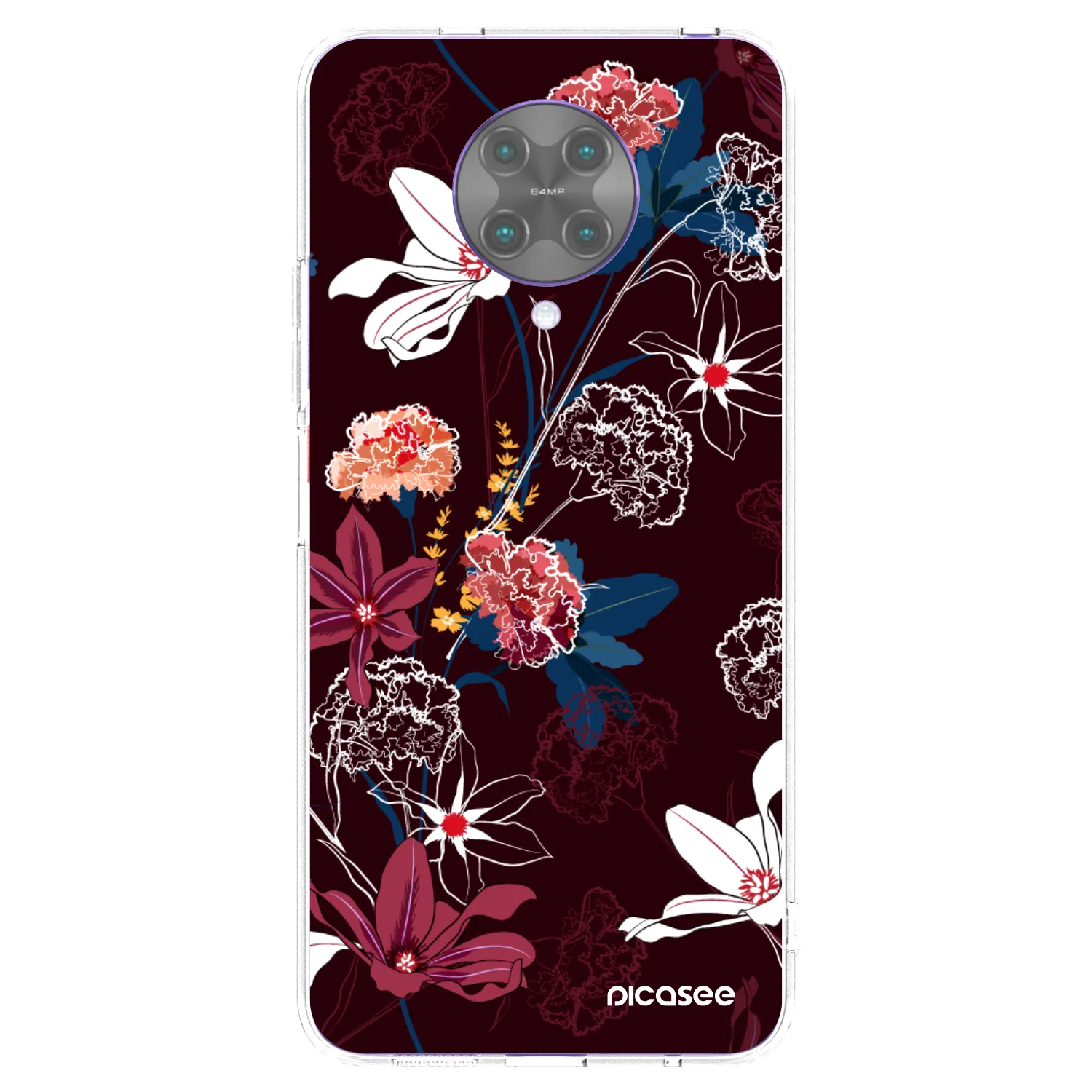 Picasee silikonowe przeźroczyste etui na Xiaomi Poco F2 Pro - Dark Meadow