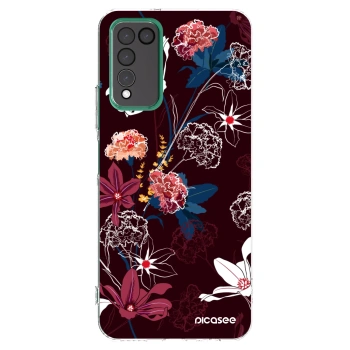 Picasee silikonowe przeźroczyste etui na Honor 10X Lite - Dark Meadow