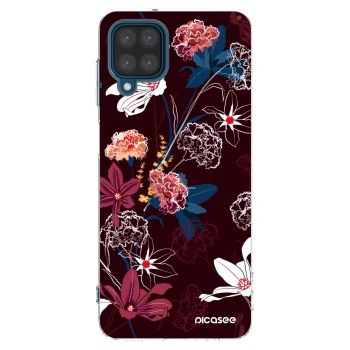 Picasee silikonowe przeźroczyste etui na Samsung Galaxy A12 A125F - Dark Meadow