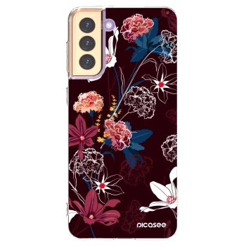 Picasee silikonowe przeźroczyste etui na Samsung Galaxy S21+ 5G G996F - Dark Meadow