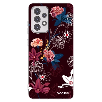 Picasee silikonowe przeźroczyste etui na Samsung Galaxy A52 5G A525F - Dark Meadow